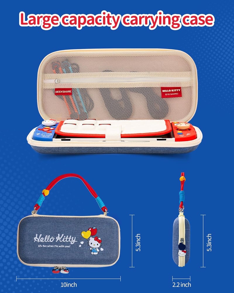 Kuitmor Switch Accessories Bundle for Switch 2 : Carrying Case, Protective Case, Game Card Case, Screen Protector, Playstand, Thumb Grip Caps and More (For Switch 2 2025 Model) - Image 3